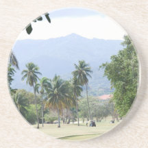 Caboteur tropical de terrain de golf dessous de verres