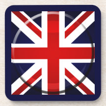 Caboteurs britanniques et Union Jack de barre de d Sous-bock
