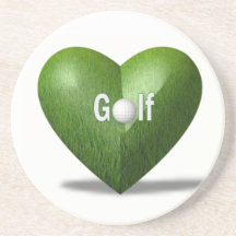 Caboteurs d'amant de golf dessous de verres