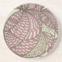 Caboteurs lilas de griffonnage dessous de verres