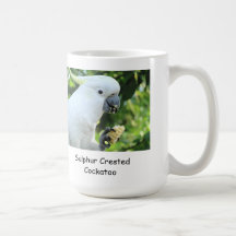Cacatoès crêté de soufre mugs à café