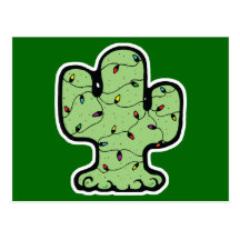 cactus de Noël Carte Postale