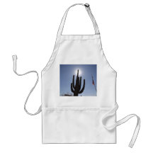cactus de saguaro avec le contexte du soleil tabliers