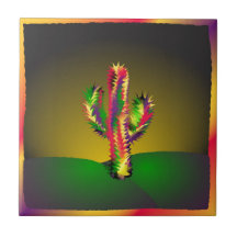 Cactus lumineux carreau
