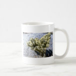 Cactus sur la roche grise tasse à café