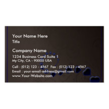 Cadeau bleuâtre magnifique de valentine de coeurs cartes de visite professionnelles