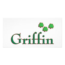 Cadeau de famille de griffon photocartes