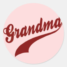 Cadeau de grand-maman adhésif rond