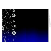 Cadeau de mariage blanc pur de fleur cartes de vœux