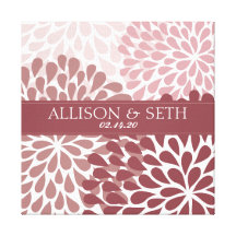 Cadeau de mariage de toile de chrysanthème (rouge  toiles tendues sur châssis