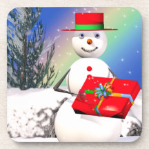 Cadeau de Noël de Snowmans Sous-bock