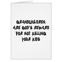 Cadeau drôle de grands-parents carte de vœux