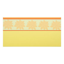 cadeau floral jaune vintage photocartes personnalisées