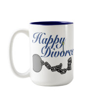Cadeau heureux de tasse de divorce