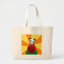 Cadeau original mignon d'ours panda actuel pour la sac