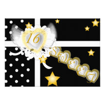 Cadeau-Personnaliser du sweet sixteen de l'amoureu Cartons D'invitation Personnalisés
