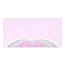 Cadeau rose et gris expressif de mariage damassé photocarte customisée