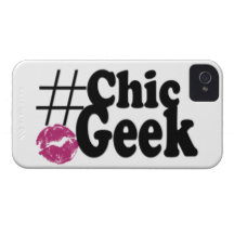 Cadeaux chics d'art de baiser de geek de Hashtag Coque Case-Mate iPhone 4