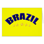 Cadeaux d'amants du football du Brésil Brésil Carte
