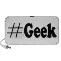 Cadeaux d'art de geek de Hashtag Haut-parleur iPod