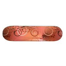 Cadeaux de corail fanés de pêche de remous floral  plateaux de planche à roulettes