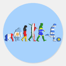 Cadeaux de futboll d'évolution du football du foot autocollants