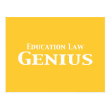 Cadeaux de génie de loi d'éducation cartes postales