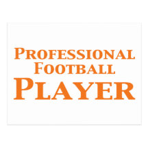 Cadeaux de joueur de football professionnel cartes postales
