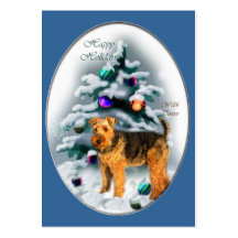 Cadeaux de Noël de gallois Terrier Cartes De Visite Professionnelles