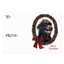 Cadeaux de Noël de Labradoodle Cartes De Visite Professionnelles