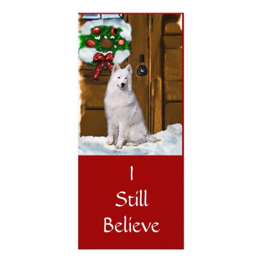 Cadeaux de Noël de Samoyed Doubles Cartes