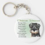Cadeaux de Schnauzer miniature Porte-clé