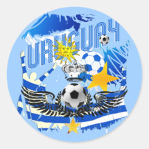Cadeaux grunges de football du football de l'indus adhésifs ronds