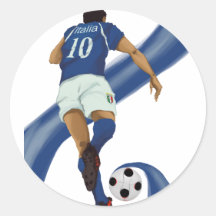 cadeaux italiens du football pour des fans de foot autocollants