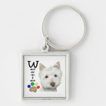 Cadeaux mignons d'art de chien et d'empreinte de p porte-clef