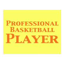 Cadeaux professionnels de joueur de basket carte postale