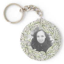 Cadre de feuille porte-clefs