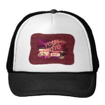 Cadre de mur de briques casquette de camionneur