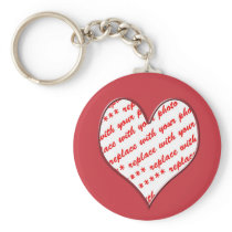 Cadre de photo de Valentine Porte-clefs