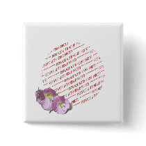 Cadre rose de photo de deux pavots badges