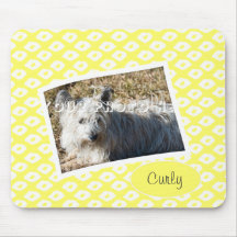 Cadres de photo d'Ocelot - jaune Tapis De Souris