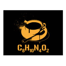 Café C8H10N4O2 Cartes Postales