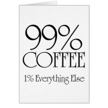 Café de 99% cartes de vœux