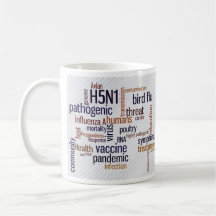 Café de conscience de grippe aviaire ou tasse de t