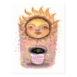 Café de matin carte postale