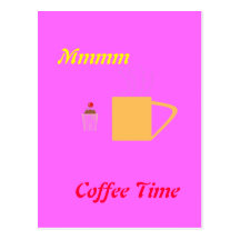 Café de T-shirt et gâteau de tasse Carte Postale