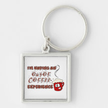 Café/dépendance et retrait de caféine porte-clefs