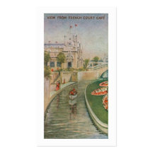 Café français de cour modèle de carte de visite
