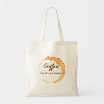 Café - ma drogue de choix sacs fourre-tout