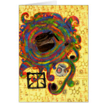 Café magique carte de vœux